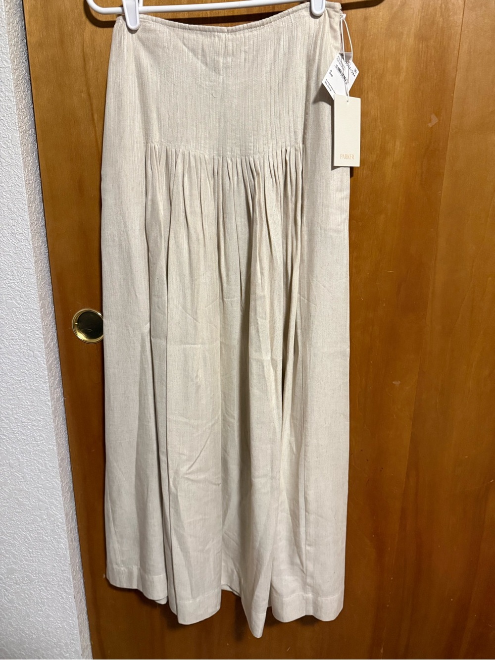 Parker Cream Gathered Maxi Skirt